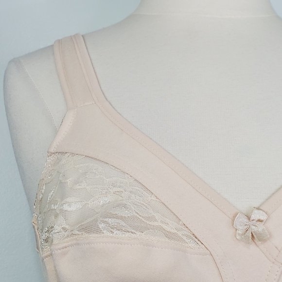 Plusform Instant Shaping Style #16041 Nude Flesh Beige Cotton Bra NWT Size 36C - Picture 2 of 10